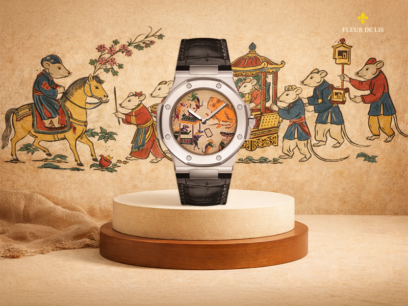 Fleur De Lis - Đồng hồ Pháp Lam: Đám cưới chuột